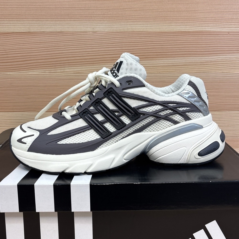 Adidas Adistar XLG 2.0 Men's Low Top Mesh Sneakers White/Black/Silver Sz 9.5